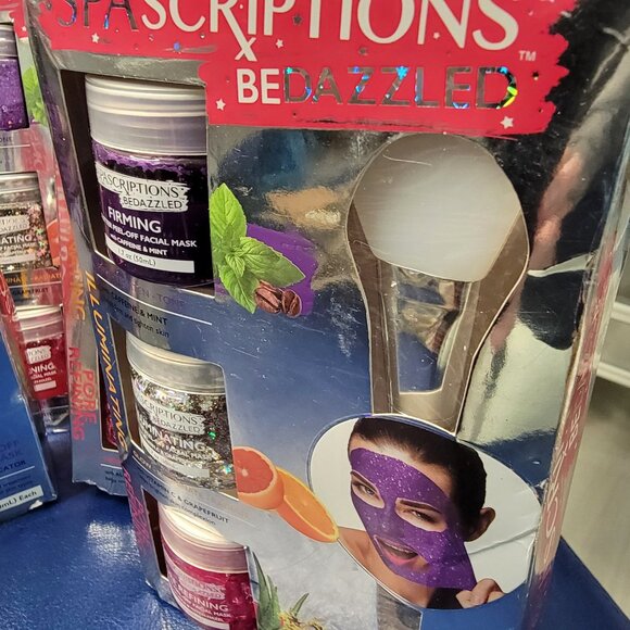 3 Three New Spascriptions Glitter Peel Off Face Masks Be Dazzled - Picture 3 of 11